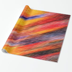 Abstract Sunset Color Wrapping Paper