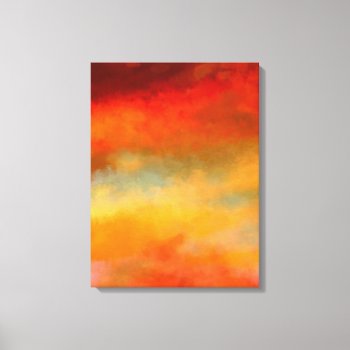 Abstract Sunset Colors Pain Canvas Wrap by William63 at Zazzle