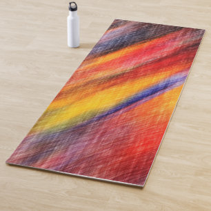 Abstract Sunset Colors Yoga Mat