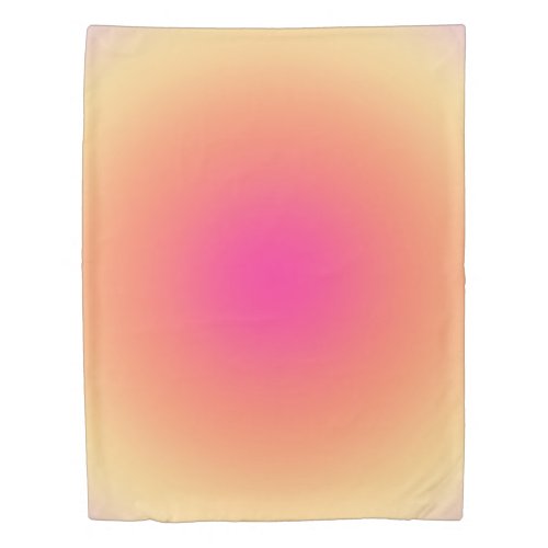Abstract Sunset Gradient Duvet Cover