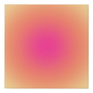 Abstract Sunset Gradient Faux Canvas Print