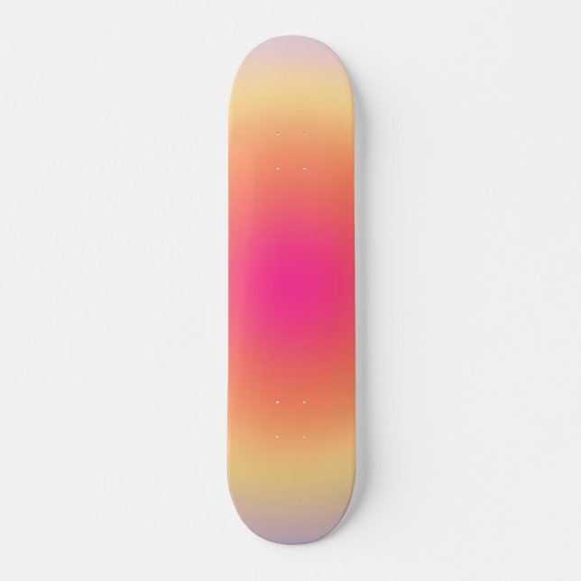 Abstract Sunset Gradient Skateboard (Front)