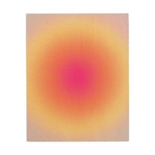Abstract Sunset Gradient Wood Wall Art