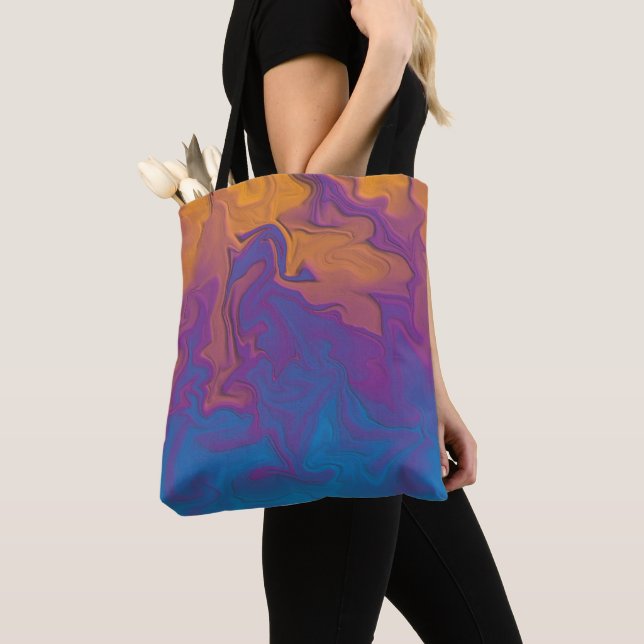 Abstract Sunset Tote Bag (Close Up)