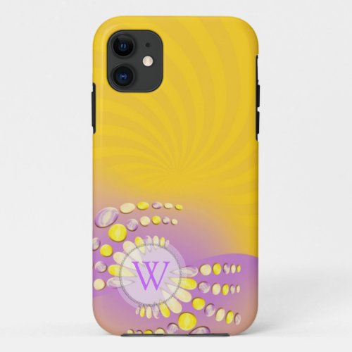 Abstract Sunshine Swirl iPhone Case_Mate iPhone 11 Case