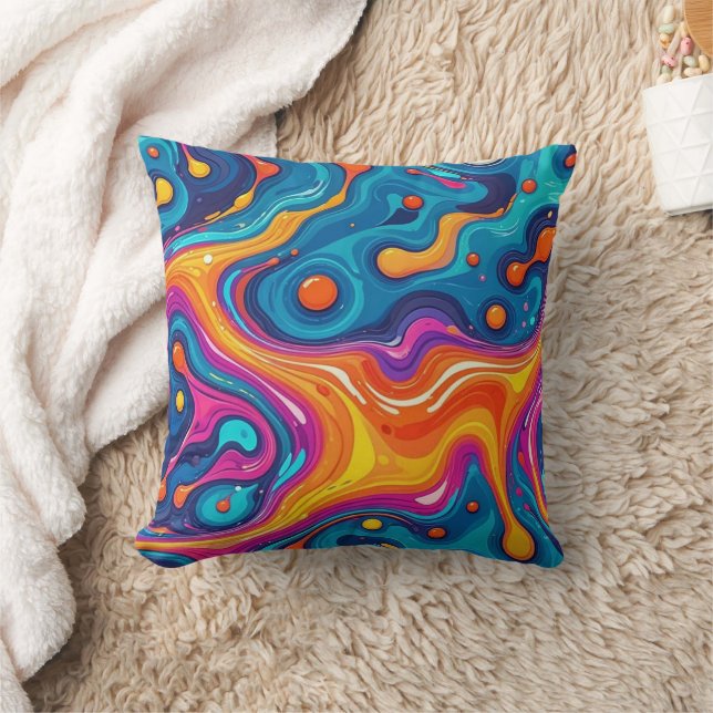 Abstract surface artwork 1200 - Throw Pillow (Blanket)