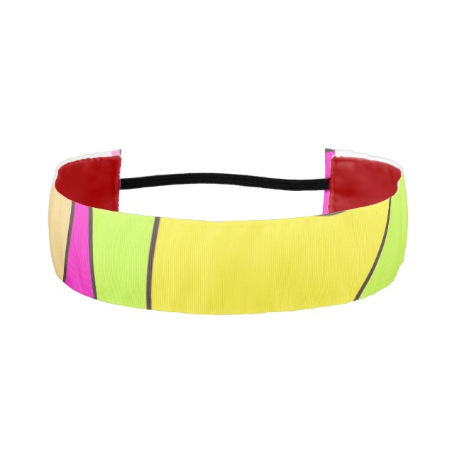 Abstract Surfing Bubblegum  Athletic Headband (Front)
