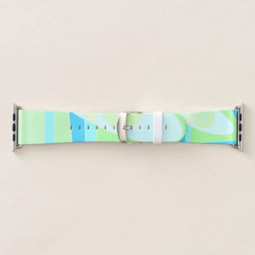 Abstract Surfing Pastel Blue Green Apple Watch Band