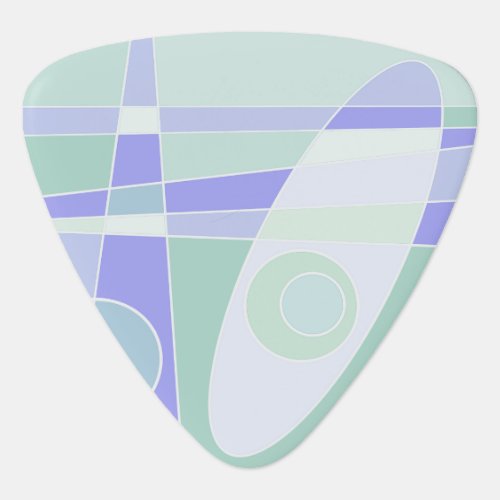 Abstract Surfing Pastel Purple Green Guitar Pick