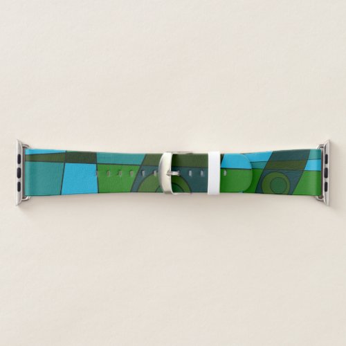 Abstract Surfing Turquoise Green Shade Apple Watch Band
