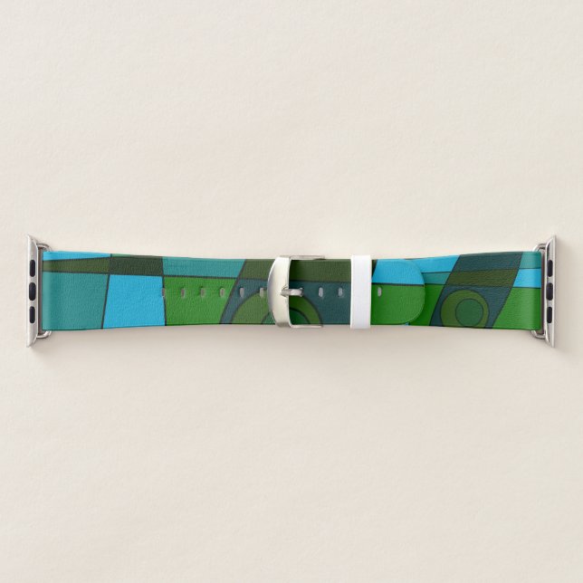 Abstract Surfing Turquoise Green Shade Apple Watch Band (Band)