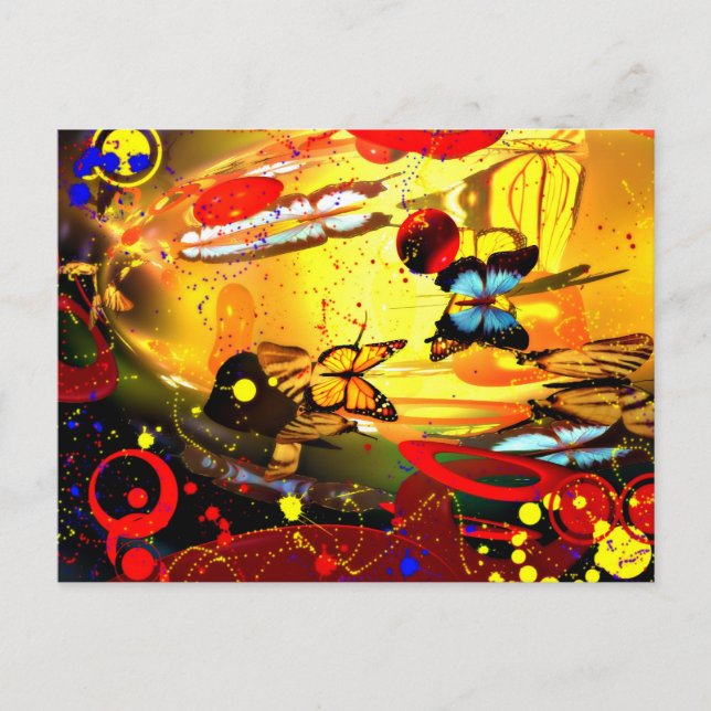Abstract Surrealism Postcard (Front)