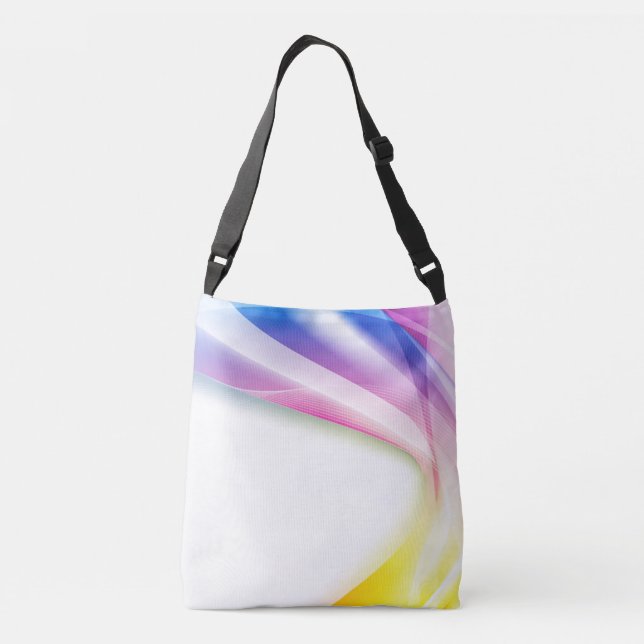 Abstract Swirl 1 Crossbody Bag (Back)