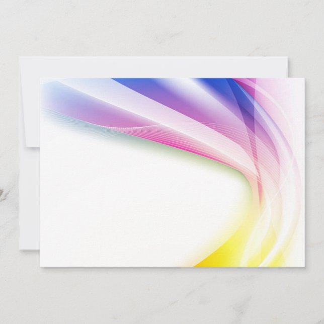 Abstract Swirl 1 Invitation (Front)