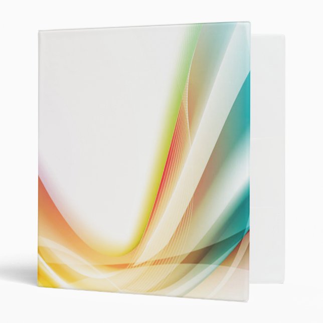Abstract Swirl 2 3 Ring Binder (Front/Inside)