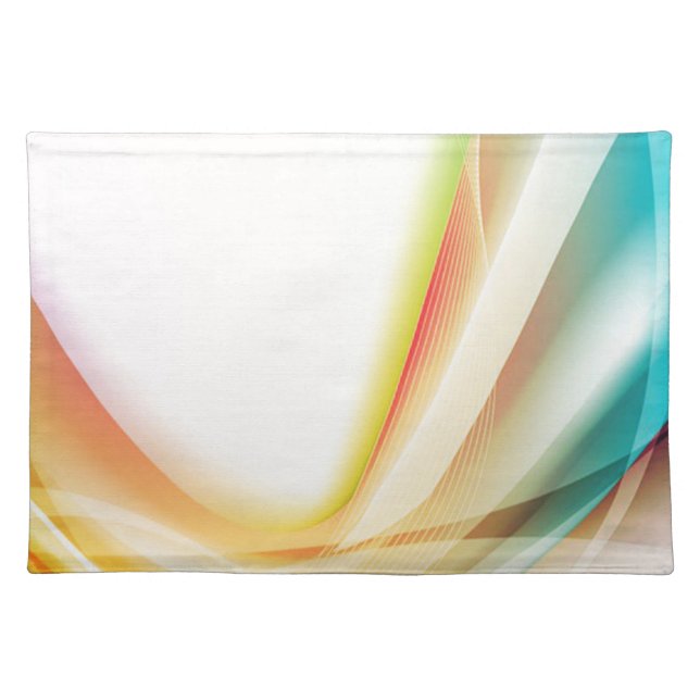 Abstract Swirl 2 Cloth Placemat (Front)