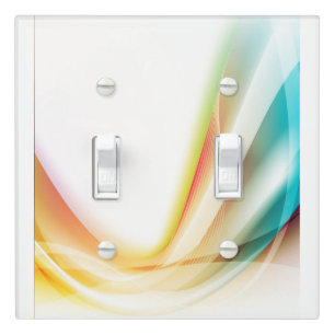 Abstract Swirl 2 Light Switch Cover