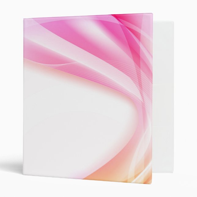 Abstract Swirl 3 Ring Binder (Front/Inside)
