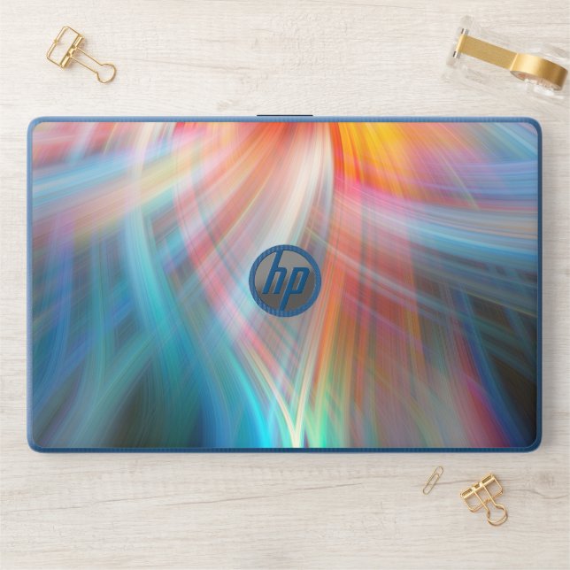 abstract swirl 4 HP laptop skin (Desk)