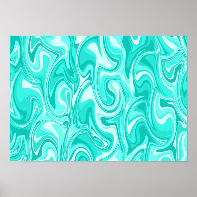 Abstract Swirl Art Poster (Front)