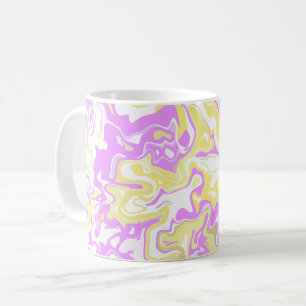 Abstract Swirl Art with Pastel Colors Coffee Mug