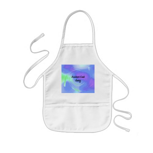 Abstract Swirl Assistant Cook Kids Apron