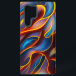 Abstract Swirl Blue Red Flames Samsung Galaxy S22 Ultra Case<br><div class="desc">A funky abstract swirl design that is very blue and red flame-looking.</div>