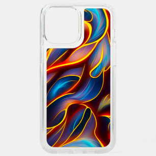 Abstract Swirl Blue Red Flames Speck iPhone 12 Pro Max Case