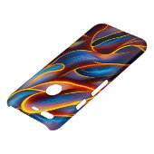 Abstract Swirl Blue Red Flames Uncommon Google Pixel Case (Top)