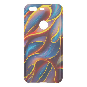 Abstract Swirl Blue Red Flames Uncommon Google Pixel Case