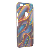 Abstract Swirl Blue Red Flames Uncommon Google Pixel XL Case (Back/Right)