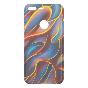 Abstract Swirl Blue Red Flames Uncommon Google Pixel XL Case
