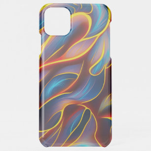Abstract Swirl Blue Red Flames iPhone 11 Pro Max Case