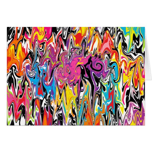 Abstract Swirl Cards (Front Horizontal)