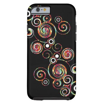 Abstract Swirl Tough Iphone 6 Case by EnKore at Zazzle