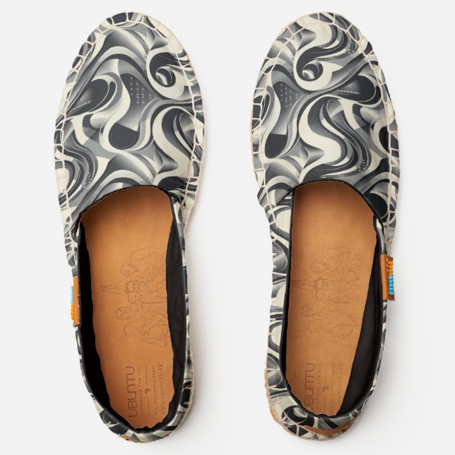 Abstract Swirl  Espadrilles (Front)