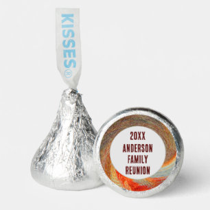 Abstract Swirl Groovy Annual Family Reunion Hershey®'s Kisses®