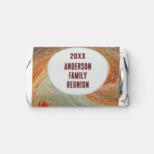 Abstract Swirl Groovy Annual Family Reunion Hershey's Miniatures