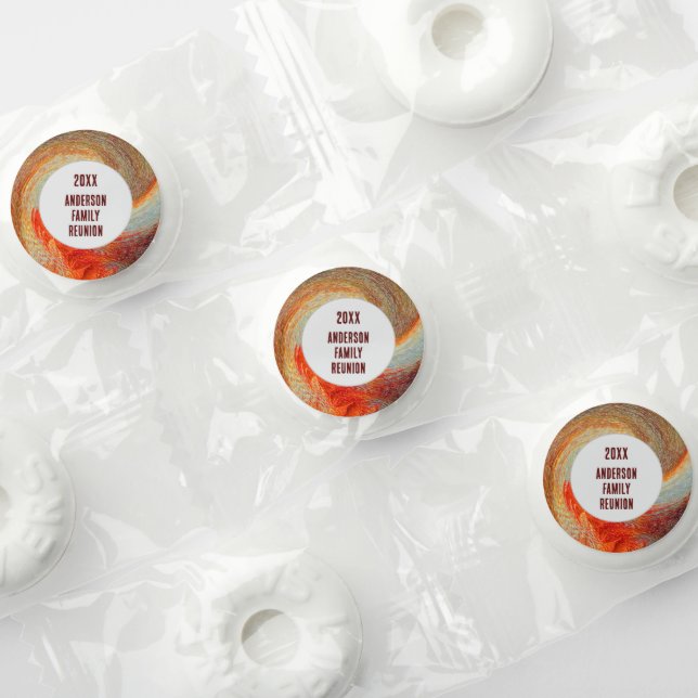 Abstract Swirl Groovy Annual Family Reunion Life Saver® Mints (Assorted)