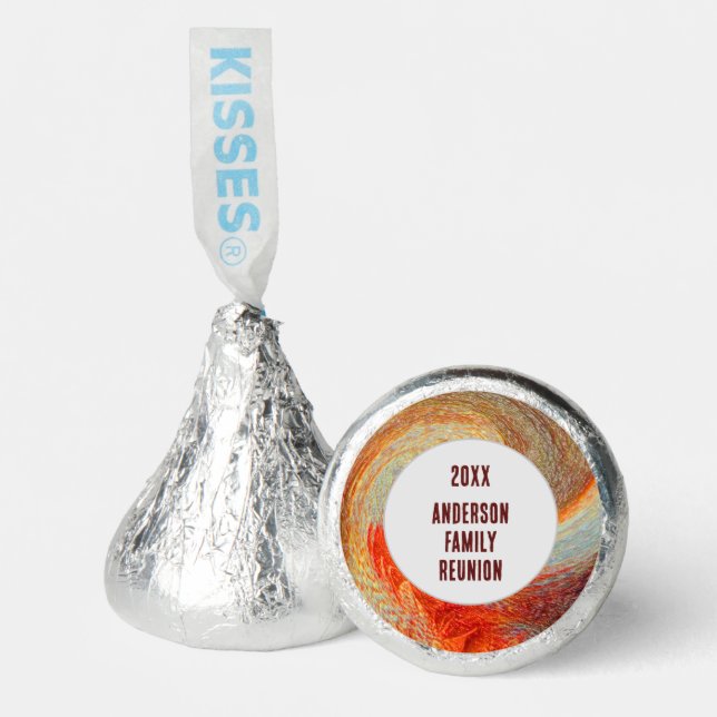 Abstract Swirl Groovy Family Reunion Favor (Front)
