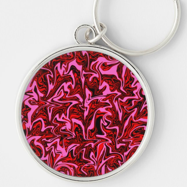 Abstract Swirl Keychain (Front)