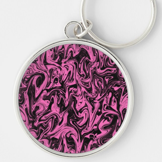 Abstract Swirl Keychain (Front)