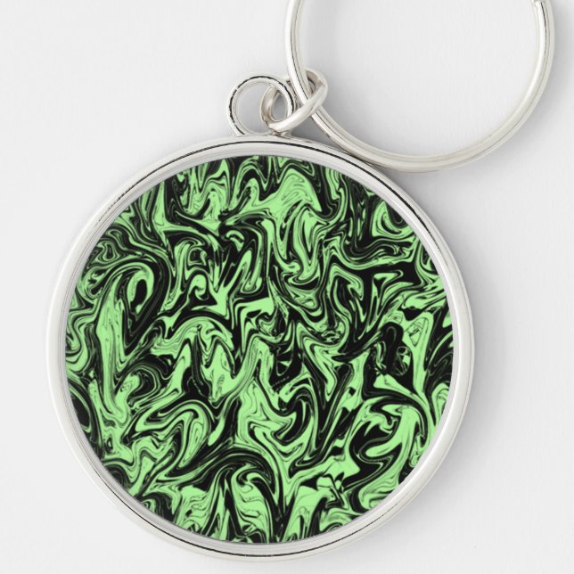 Abstract Swirl Keychain (Front)
