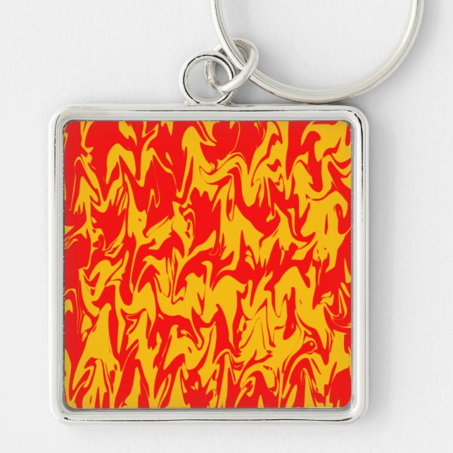 Abstract Swirl Keychain (Front)