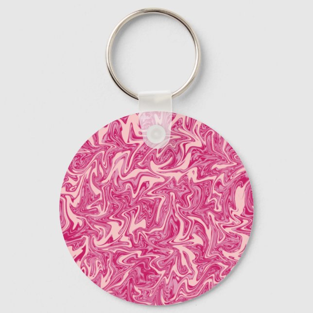 Abstract Swirl Keychain (Front)