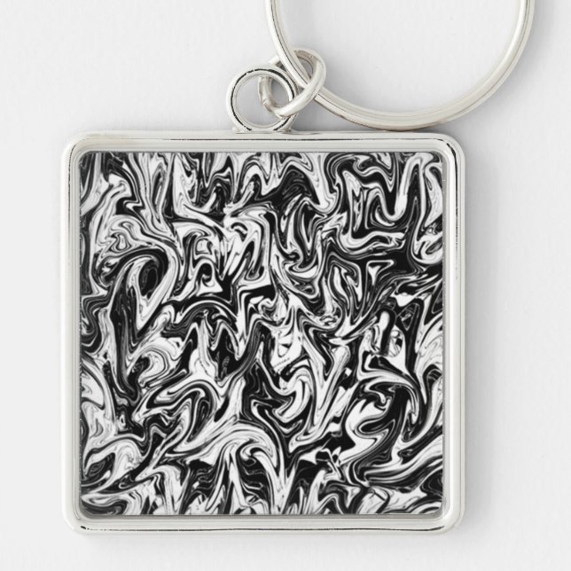 Abstract Swirl Keychain (Front)