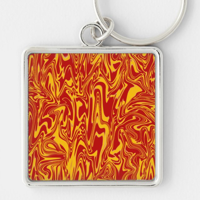 Abstract Swirl Keychain (Front)