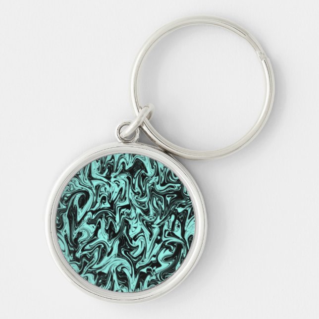 Abstract Swirl Keychain (Front)