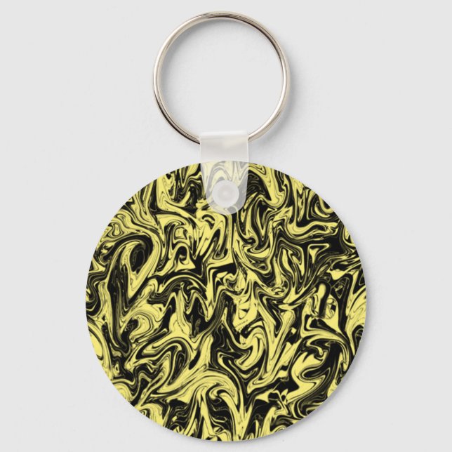 Abstract Swirl Keychain (Front)