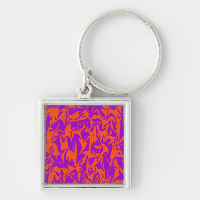 Abstract Swirl Keychain (Front)